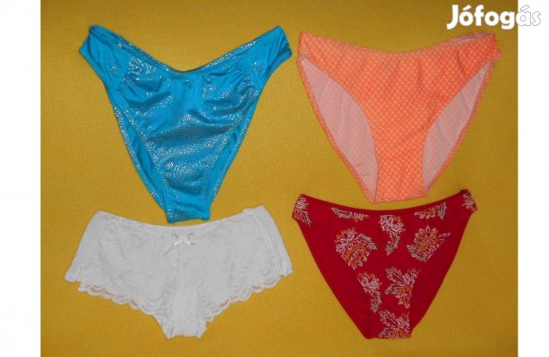 Női bikini, fürdőruha alsó: M, 46,XL. + 1 db.új, fehér alsó: M-es