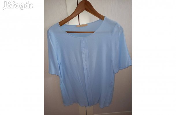 Női blúz alkalmi vékony anyag S / M 36 38 kék ing