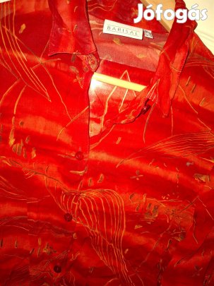 Női blúz gyönyörű szin,erős korall 12 es