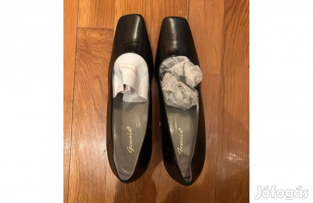 Női bőr alkalmi fekete cipő