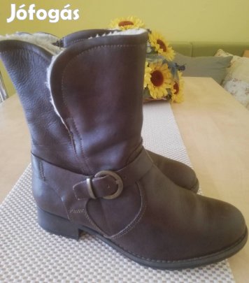 Női bőr bokacsizma