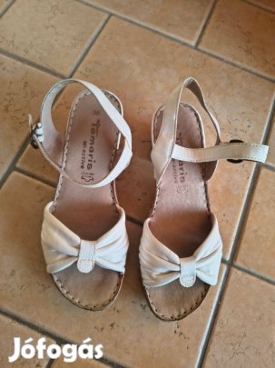 Női bőr szandál Tamaris, 38-as méret, fehér