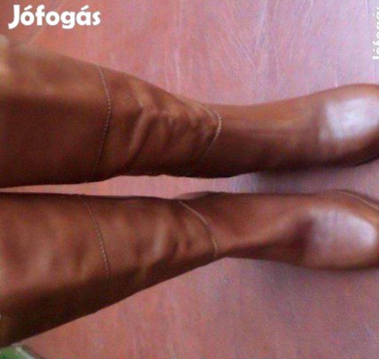 Női bőrcsizma valódi bőr csizma újszerű