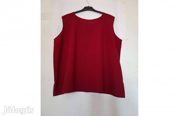 Női bordó nyári ujjatlan könnyű felső, blúz