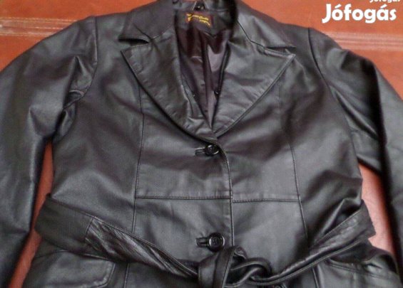 Női bőrkabát Angol fekete bőr kabát