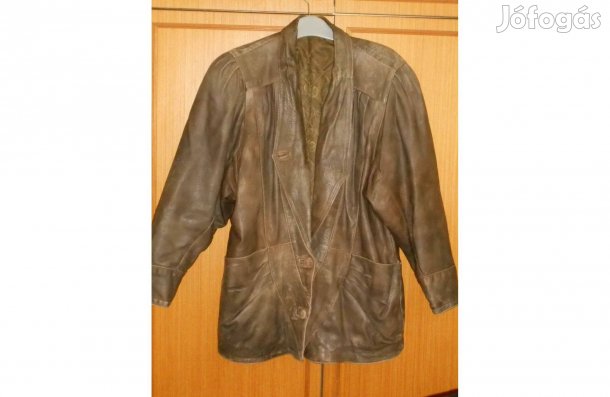 Női bőrkabát - Olaszból, kényelmes, bélelt. S/M. Jelképes áron