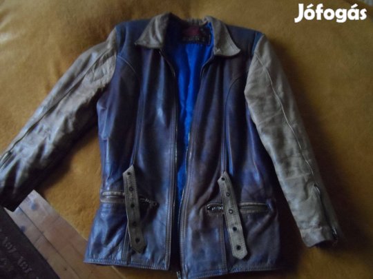 Női bőrkabát (koptatott marhabőr)