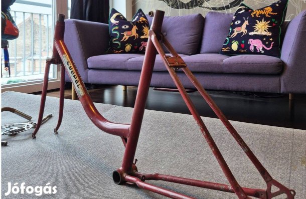 Női csepel bicikli váz, villa, kormány stb