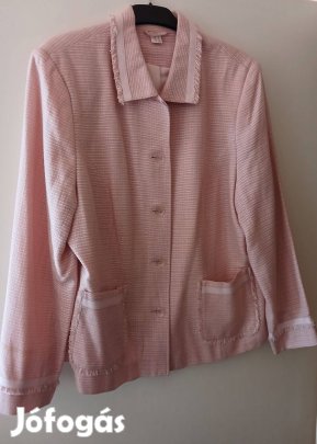 Női csinos, rózsaszín blézer szinte új, 46-méret,Bécsben vásárolt!/80