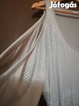 Női csinos vállvillantós felső,flitteres,M-méret!/67