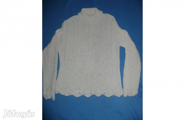 Női csipkekötésű pamut felső, M-es méret