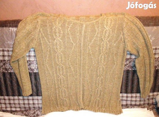 Női drapp kötött pulóver