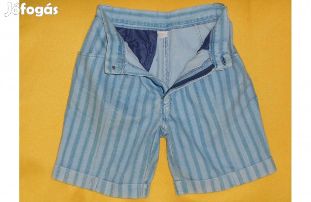Női farmer rövidnadrág, short. Különleges, csíkos. S - es