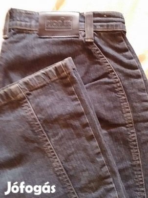 Női farmer trapéz, 2 db 38-40 pionier barna, kék