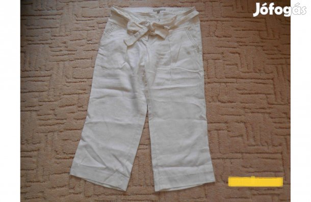 Női fehér Reserved, len térdnadrág 38-as