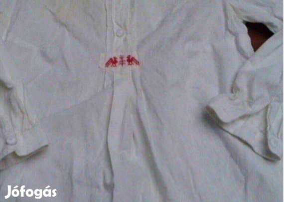 Női fehér blúz mellény népviselet