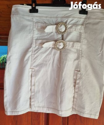 Női fehér farmer mini szoknya