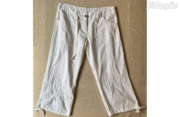 Női fehér halász nadrág M