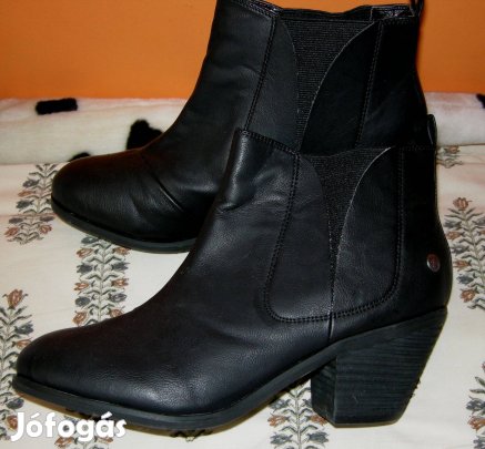 Női fekete Blink márka,egyszer használt bokacsizma, 40-méret!