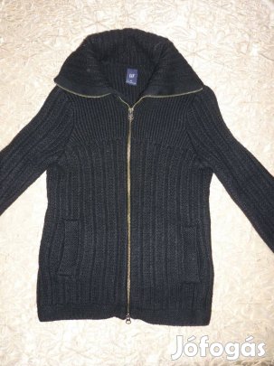 Női fekete cipzáras kardigán - GAP - S/M-es