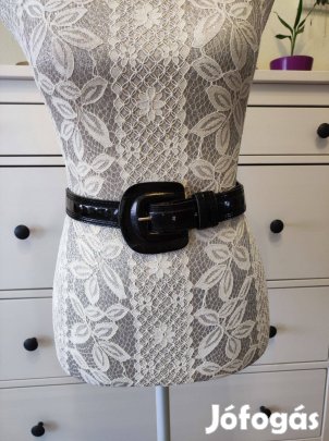 Női fekete öv 85 cm