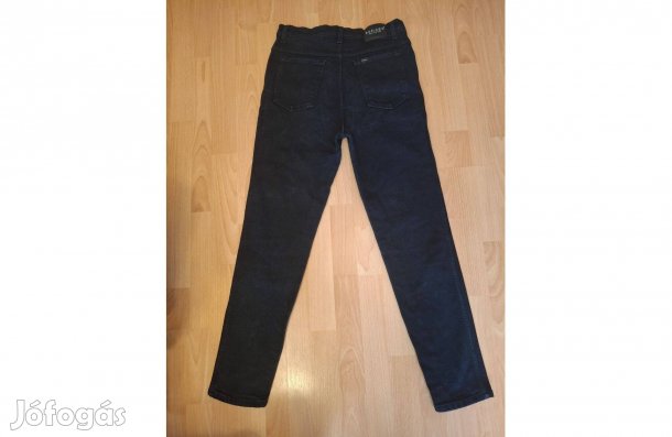 Női fekete streccs farmermadrág 50-es méret