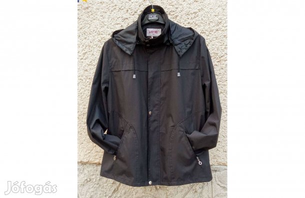 Női fekete széldzseki, kiskabát L-es eladó