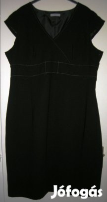 Női fekete szövet ruha 44-méret M&S-márka!/45