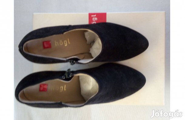 Női fekete új bőrcipő Högl. 37