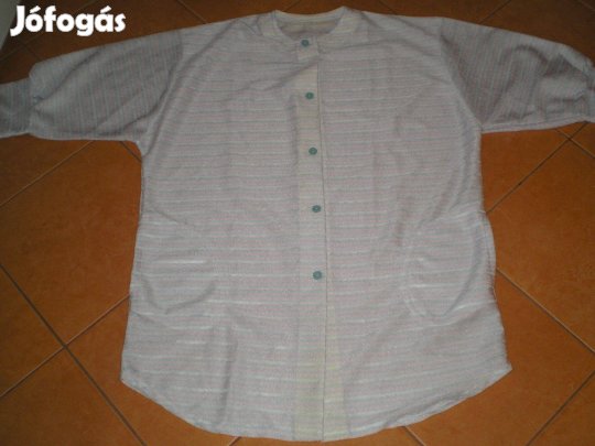 Női felső, tunika XXL-es XXL rózsaszín, világoskék, fehér újszerű