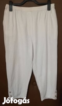Női gumis derekú,len anyagú,térd alatti nadrág,44-46-méret!/61