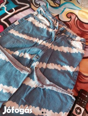 Női hosszú derekú farmer