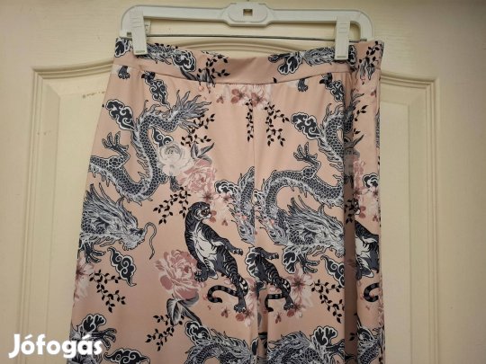 Női hosszú elasztikus L es nadrág tigrises