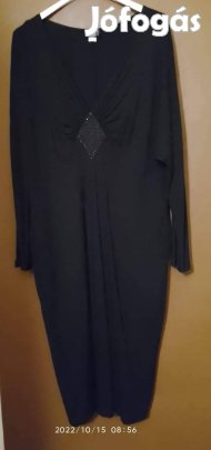 Női hosszú fekete alkalmi ruha,42-méret/M/ csinos!/59
