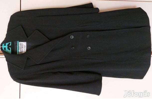 Női hosszú kabát gyapjú/kasmír 42-es