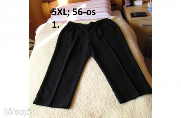 Női hosszúnadrág, fekete 5XL (56-os)