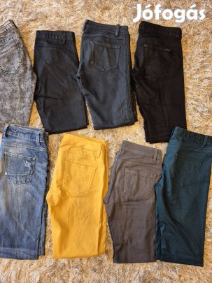 Női hosszúszárú nadrágok 11db (zara, mango, bershka stb)