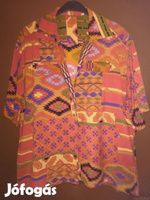 Női ingblúz szines,50-méret,flokon anyag,nem műszál!/54