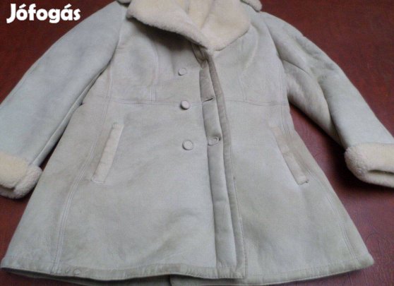 Női irha bunda modern valódi bőr kabát félár alatt