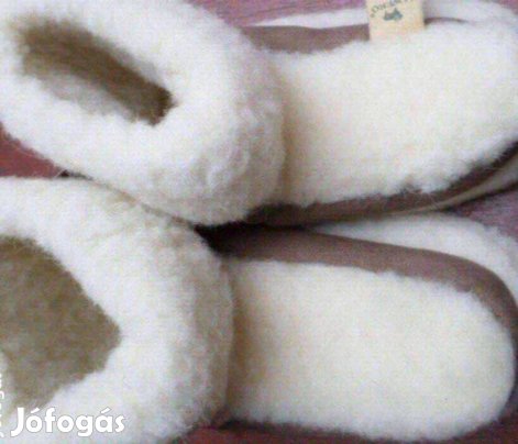 Női irha házi cipő mamusz Új extra meleg Angol luxus