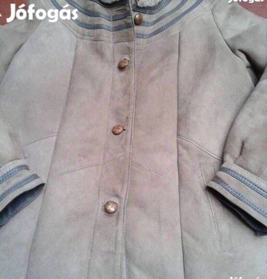 Női irha kabát újszerű negyed áron
