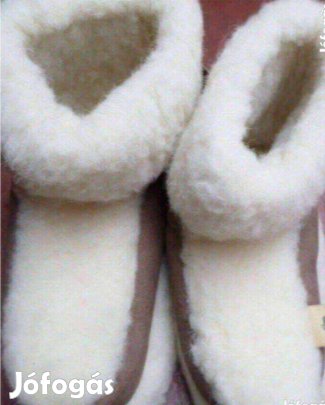 Női irha mamusz házicipő Új