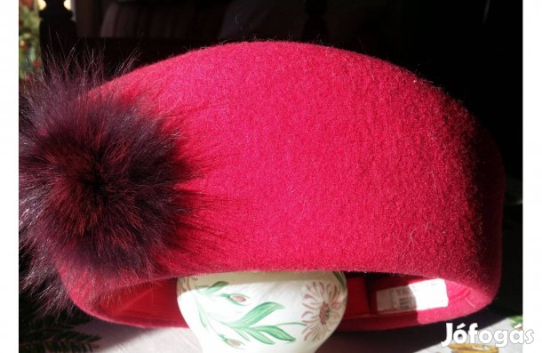 Női kalap bordó olcsóbb lettr