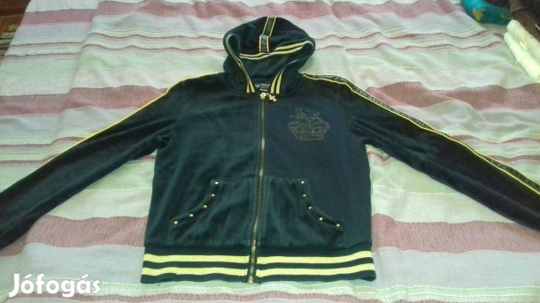 Női kapucnis fekete szabadidőfelső eladó, S-es