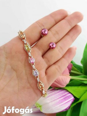 Női karkötő, fülbevaló 