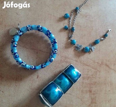 Női karkötők 3 db kék