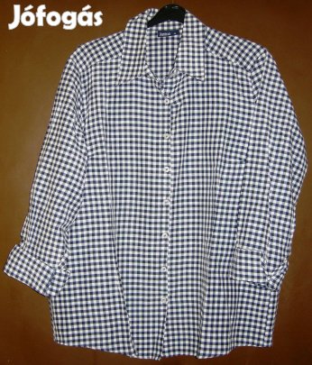Női,kék-fehér kockás ing,46-méret,szinte új!/43