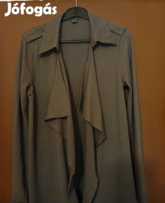 Női keki színű felső, hasítottbőr utánzat, egyszer használt,42-es!/80