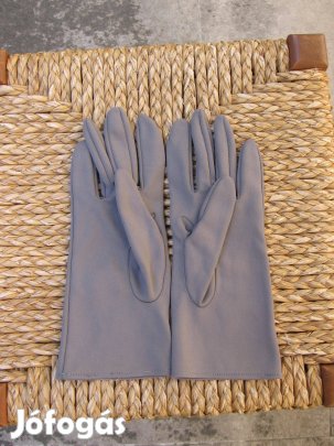 Női kesztyű, szürke, kellék keskeny kézre