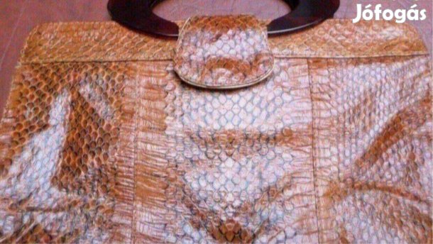 Női kígyóbőr táska gyönyörű valódi bőr